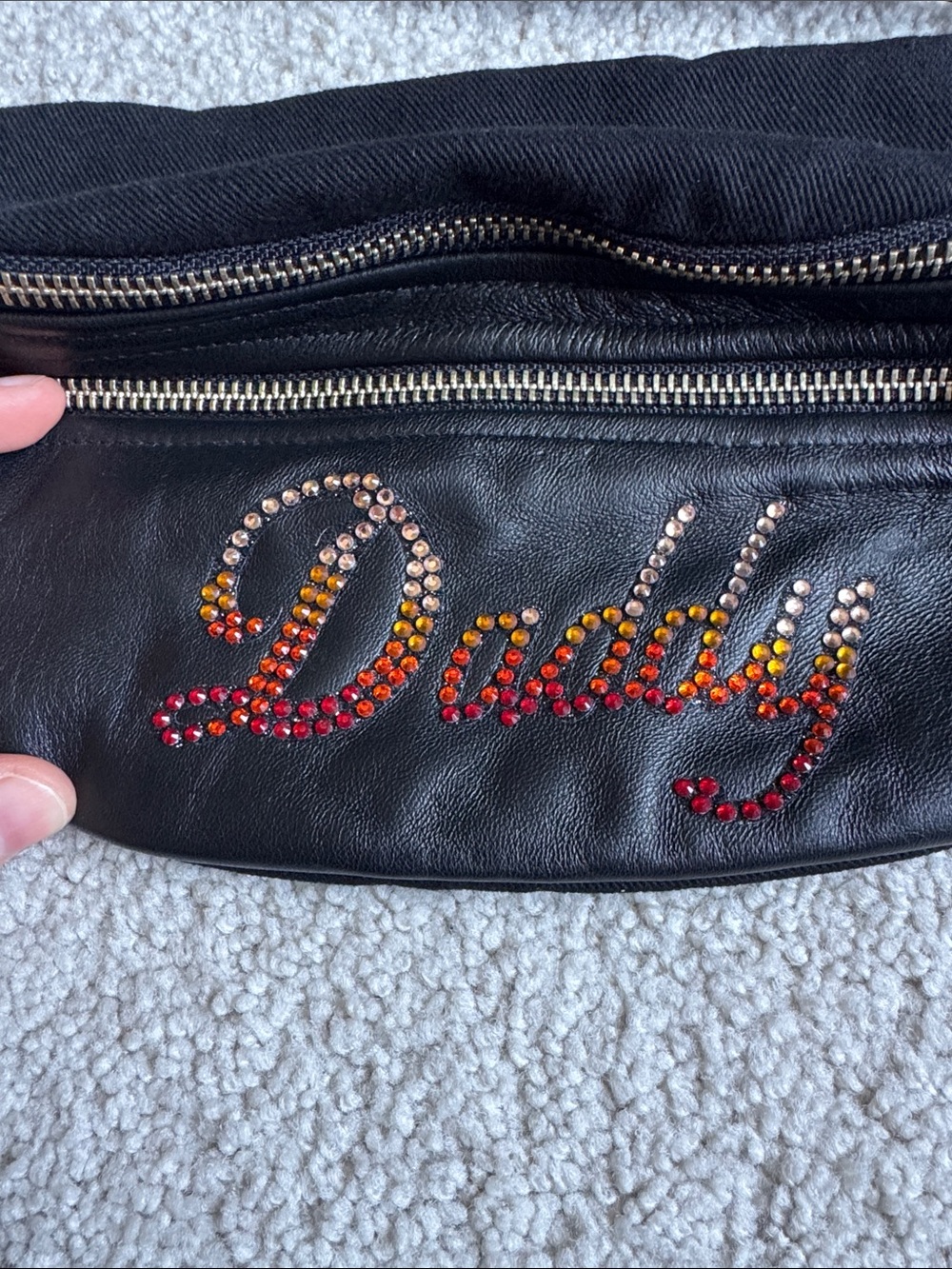 Leather Daddy Rhinestone Fanny-Pack - Picture 2 of 11